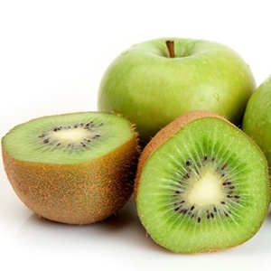 manzana verde y kiwi
