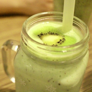 batido de manzana y kiwi