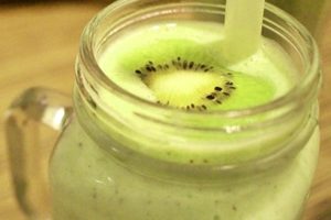 batido de manzana y kiwi