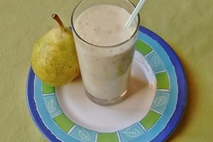 receta de batido de pera