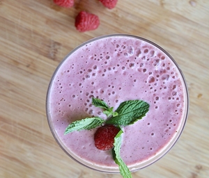batido de frambuesa