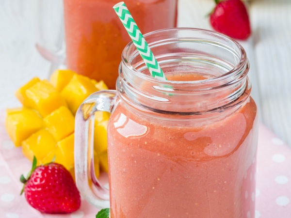 Batido de Mango y Fresa Batido de Mango y Fresa