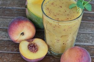 batido de melocotón