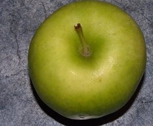 Una manzana verde