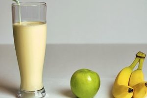 batido de platano y manzana