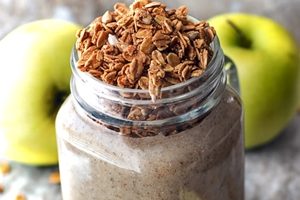 batido de manzana y avena D