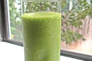 batido de manzana verde (con piel)