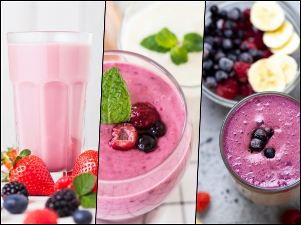 batidos de frutos rojos