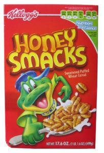 cereales smacks, Honey Smacks o cerelaes de la rana