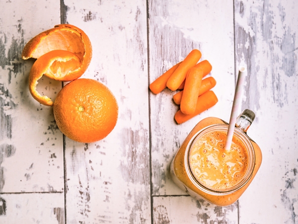 jugo de zanahoria y naranja