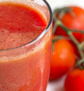 Batido de tomate casero natural