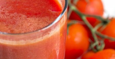 Batido de tomate casero natural