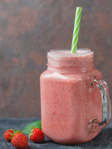 Smoothie de Fresa con Leche