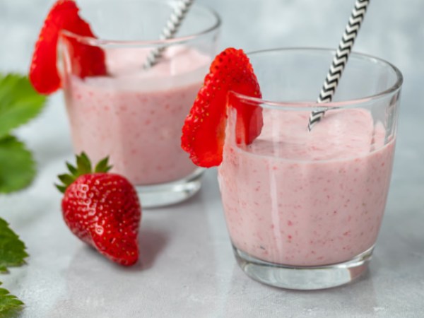 Smoothie de Fresa y Yogurt Smoothie de Fresa y Yogurt