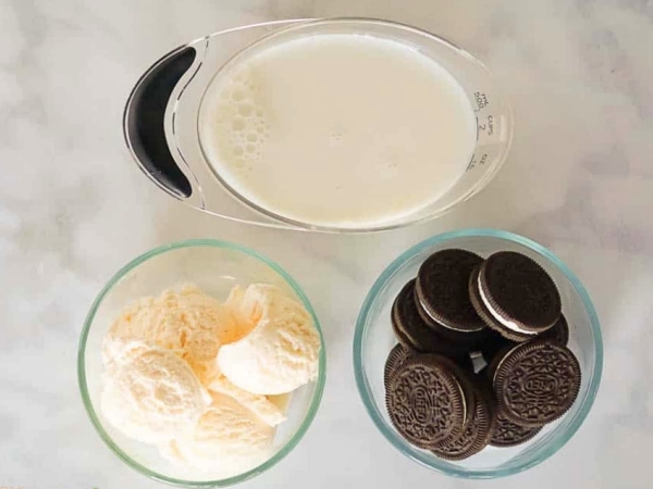 ingredientes batido de Oreo