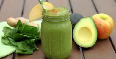 Batido de aguacate y manzana