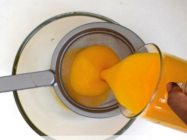 agua de mango se cuela